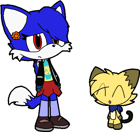 A Slightly Redesigned Bethany With A New Lil Fella - Cartoon (522x491)