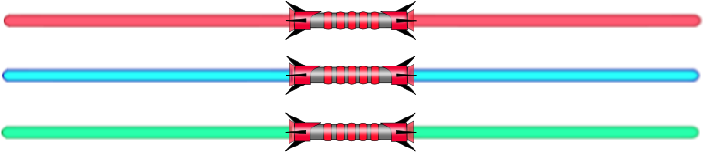 Free Lightsaber Double - Lightsaber (1584x340)