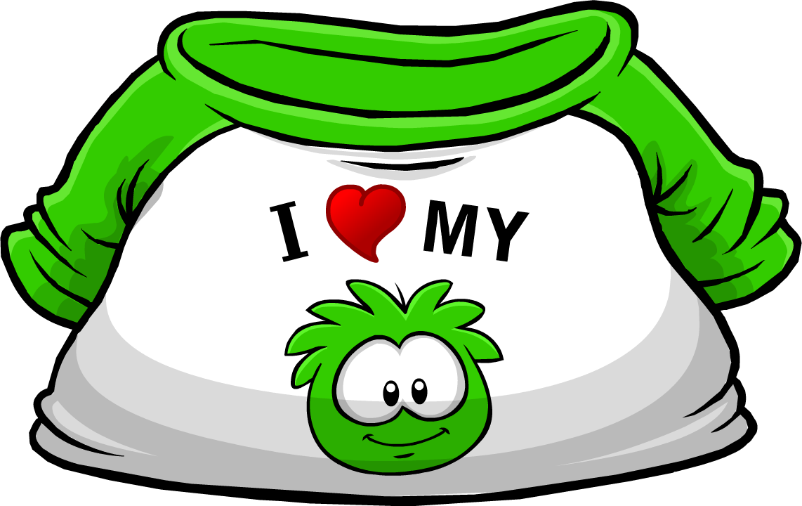 I Heart My Green Puffle T-shirt - Club Penguin Hot Pink Puffle (1142x720)