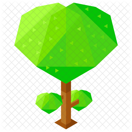 Heart Shaped Tree Icon - Illustration (512x512)
