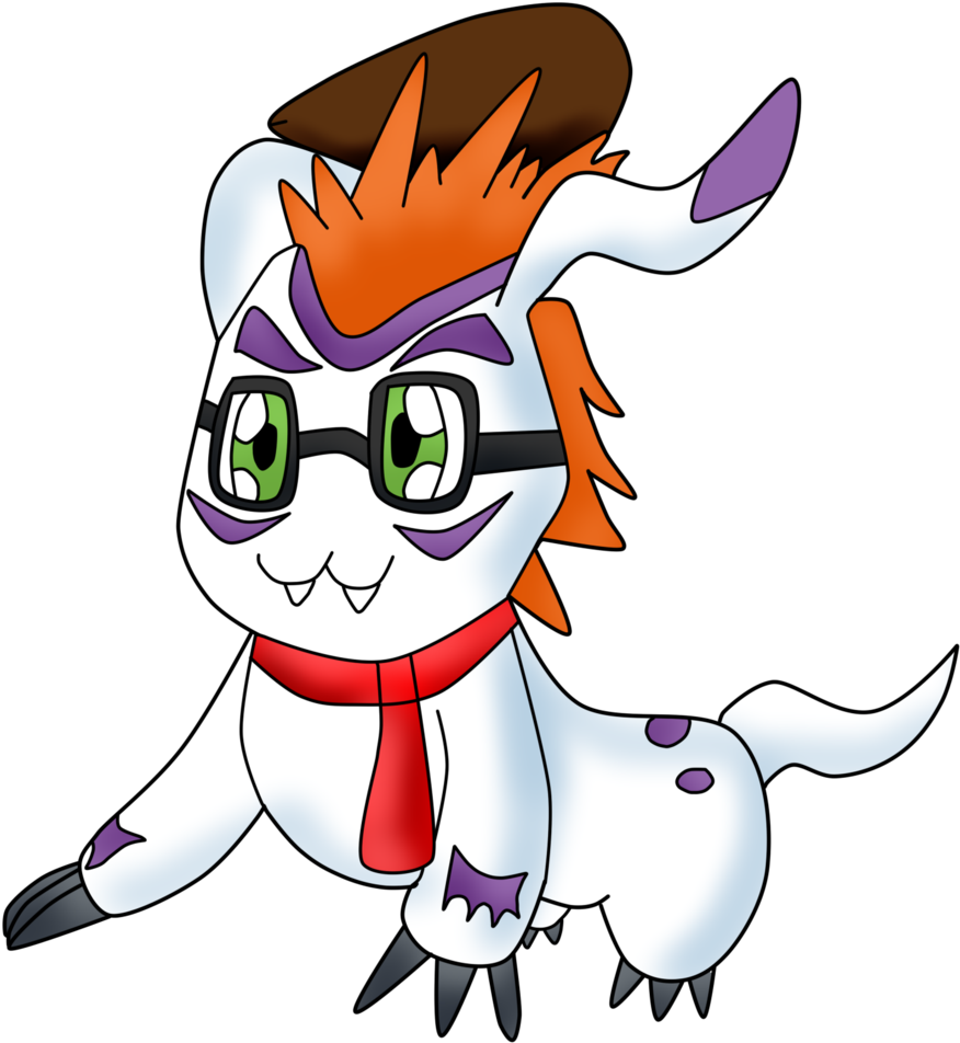 Gomamon The Hipster Digimon By Darkradxgomamon - Cartoon (1024x997)