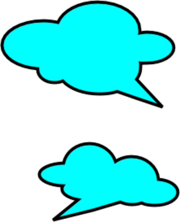 Cloud Clipart - Speech Balloons Png Yellow (600x738)