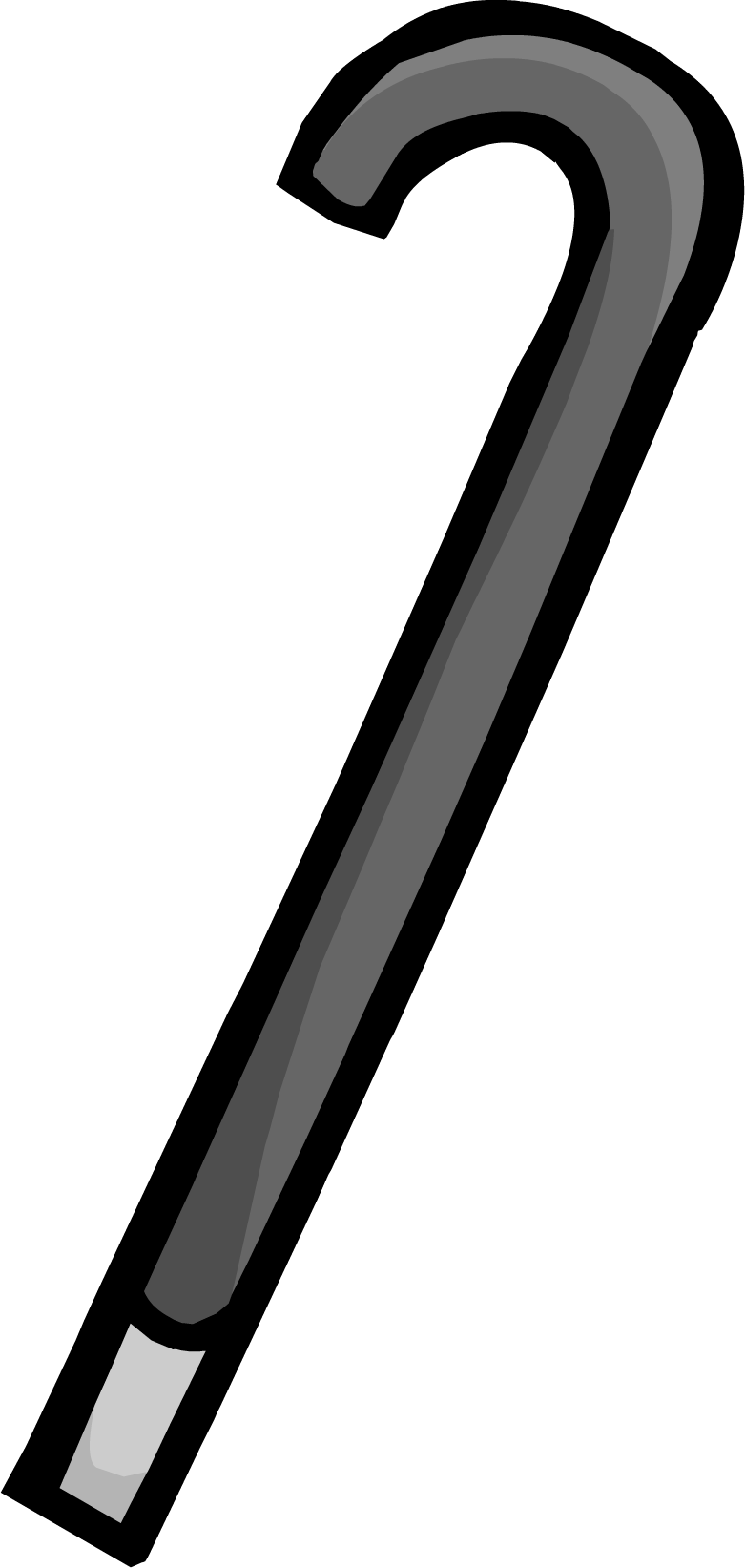 Cane Clothing Icon Id 334 - Baston Club Penguin (781x1643)