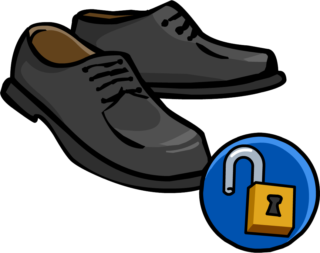 Blackdressshoesunlock - Club Penguin Dress Shoes (1055x832)