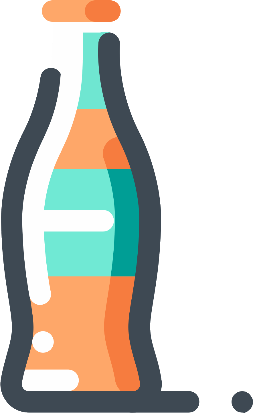 Orange Soda Bottle Icon - Icon (1600x1600)