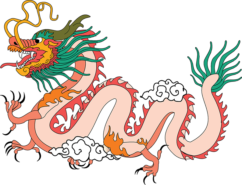 Utopia And Dystopia Are Just The Two Very Ideal Extremes, - Chinese Dragon Shower Curtain (794x606)