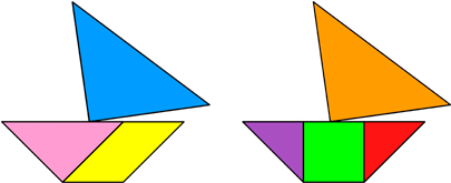Tangram Two Boats - Triangle (420x420)