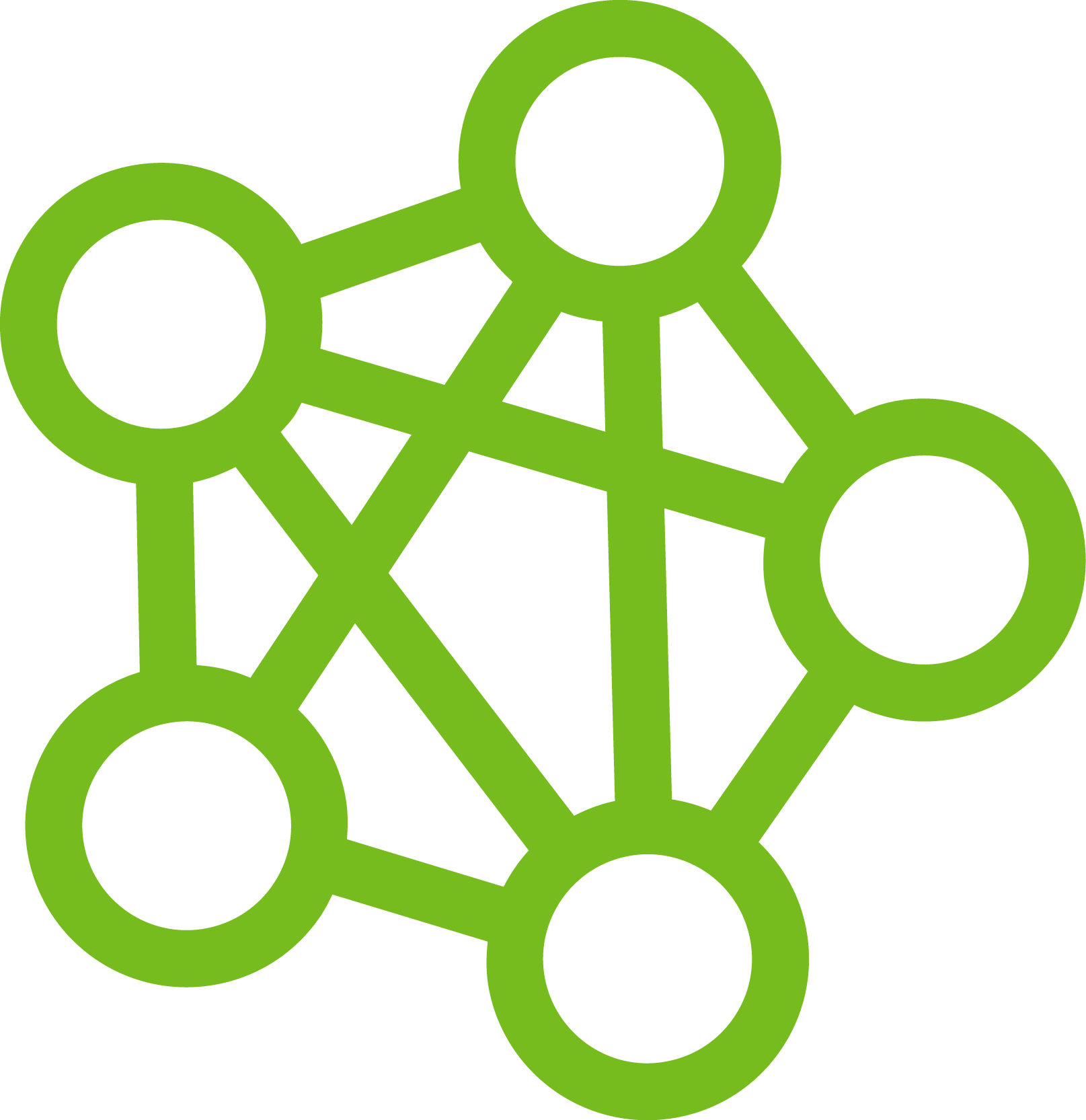 Connected Nodes Icon Representing Community Building - Transport (1615x1665)
