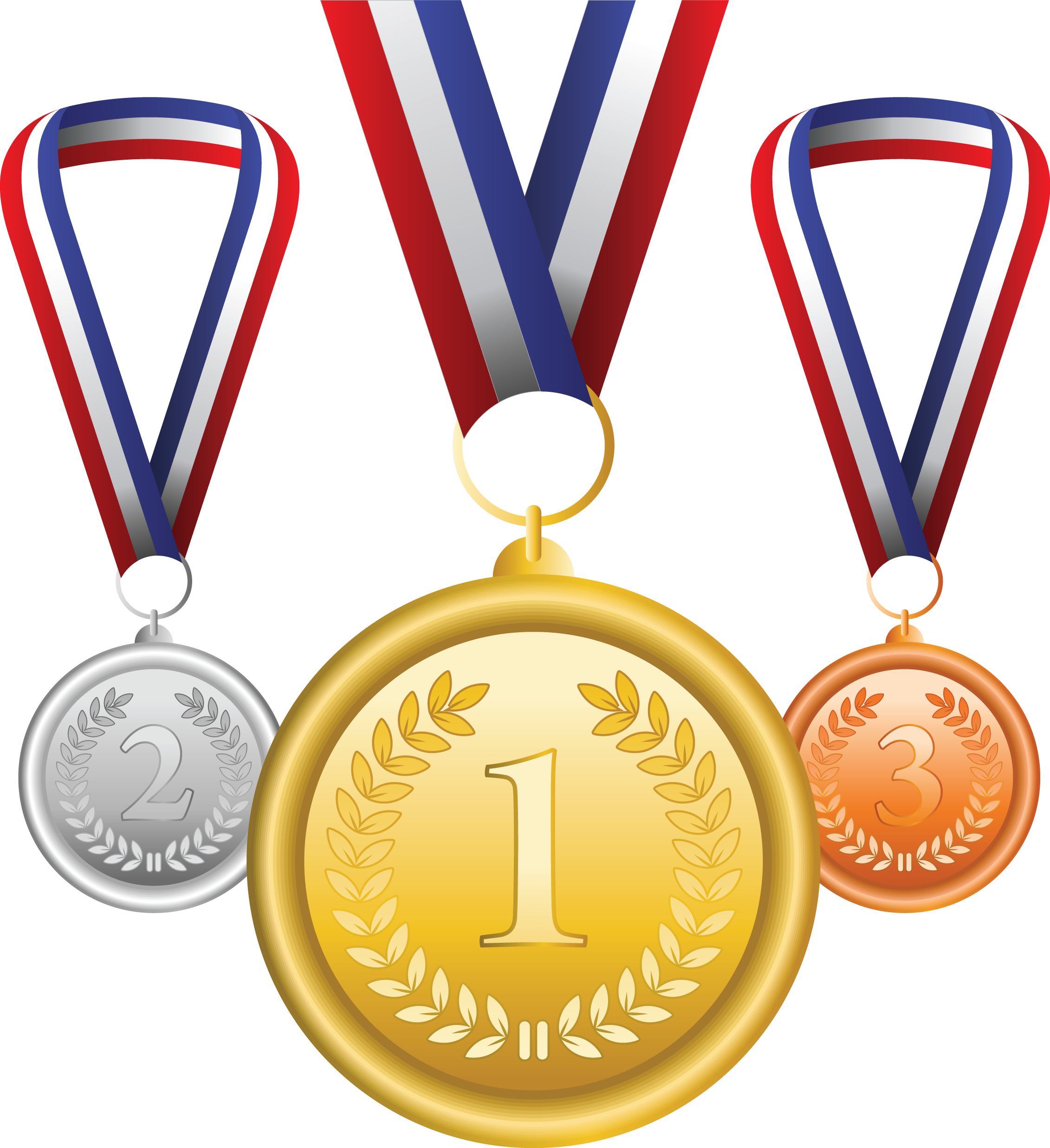 Gold Medal Olympic Medal Bronze Medal Clip Art - Medals Png Clip Art (2262x2473)
