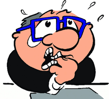 Heart Motives - Worried Clipart (366x332)