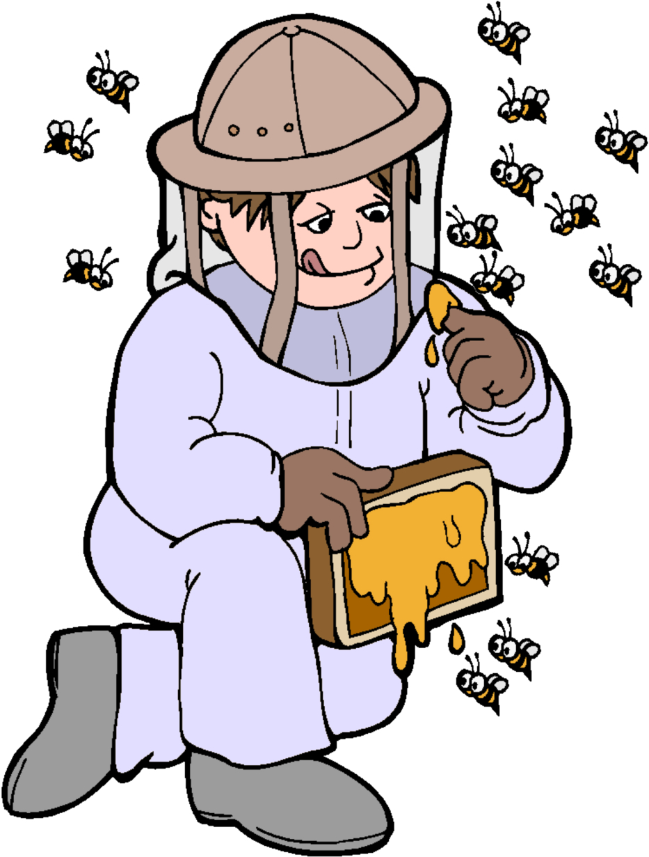 Man Beekeeper - Beekeeper Clipart (1000x1300)
