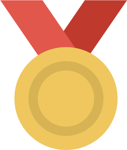 Gold Medal Free Icon - Gold Medal Icon Png (512x512)