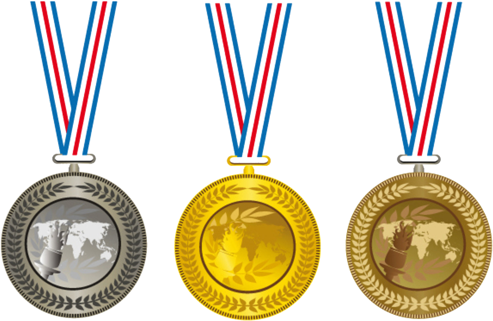 Gold Medal Olympic Medal Clip Art - Olympic Medals Png (1024x861)