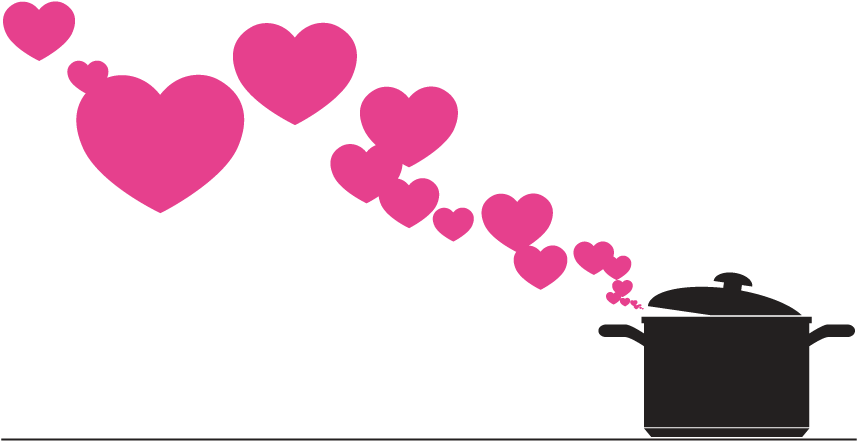 Vinilo Cocinar Con Amor ~ Vinilo Cocina Png - Car With Hearts (1000x700)