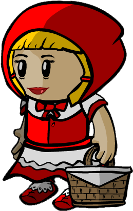 Pin Red Riding Hood Clipart - Red Riding Hood Town Of Salem (283x439)