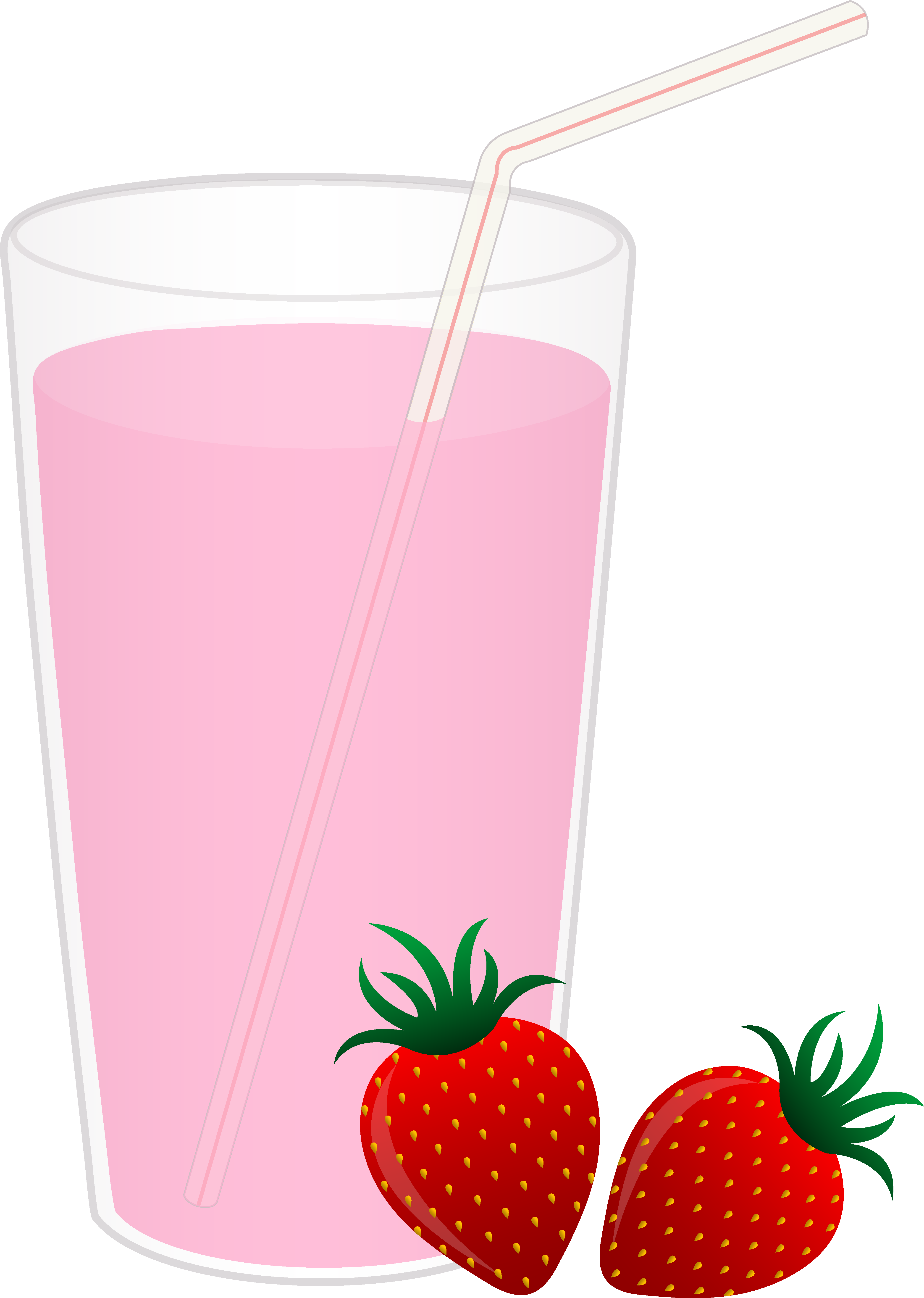 Strawberry Milk Clipart (4048x5685)