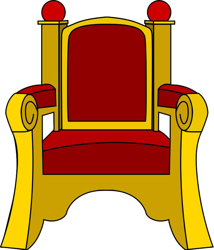 Sala Del Trono Del Rey Monarca Clip Art - Throne Clipart (686x800)