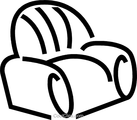 Vivendo Cadeira Da Sala De Livre De Direitos Vetores - Clip Art (480x422)