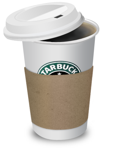Coffee, Smelly, Funky, Starbucks Icon, Starbucks Character - Starbucks Cup With Lid (512x512)