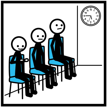 Sala De Espera - Cartoon (500x500)
