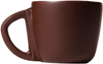 Dark Chocolate Mini Coffee Cups - Coffee Cup (384x384)