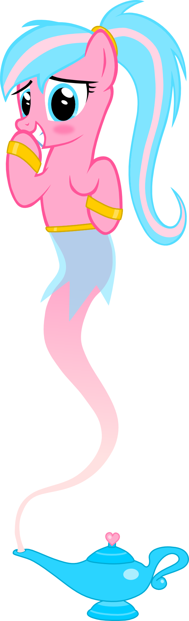 Theomniwriter, Blushing, Genie, Genie Pony, Get, Grin, - Theomniwriter, Blushing, Genie, Genie Pony, Get, Grin, (624x2042)