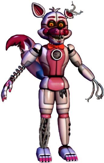 Broken Funtime Foxy ~bad Fnaf Edit - Five Nights At Freddy's Tangle (400x564)
