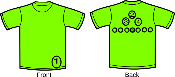 T-shirt Design Clip Art At Clker - Polo T Shirt Template (600x263)