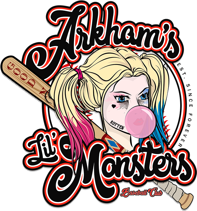 Arkham's Baseball Club T-shirt Design For - Teepublic Com Harley Quinn (750x750)