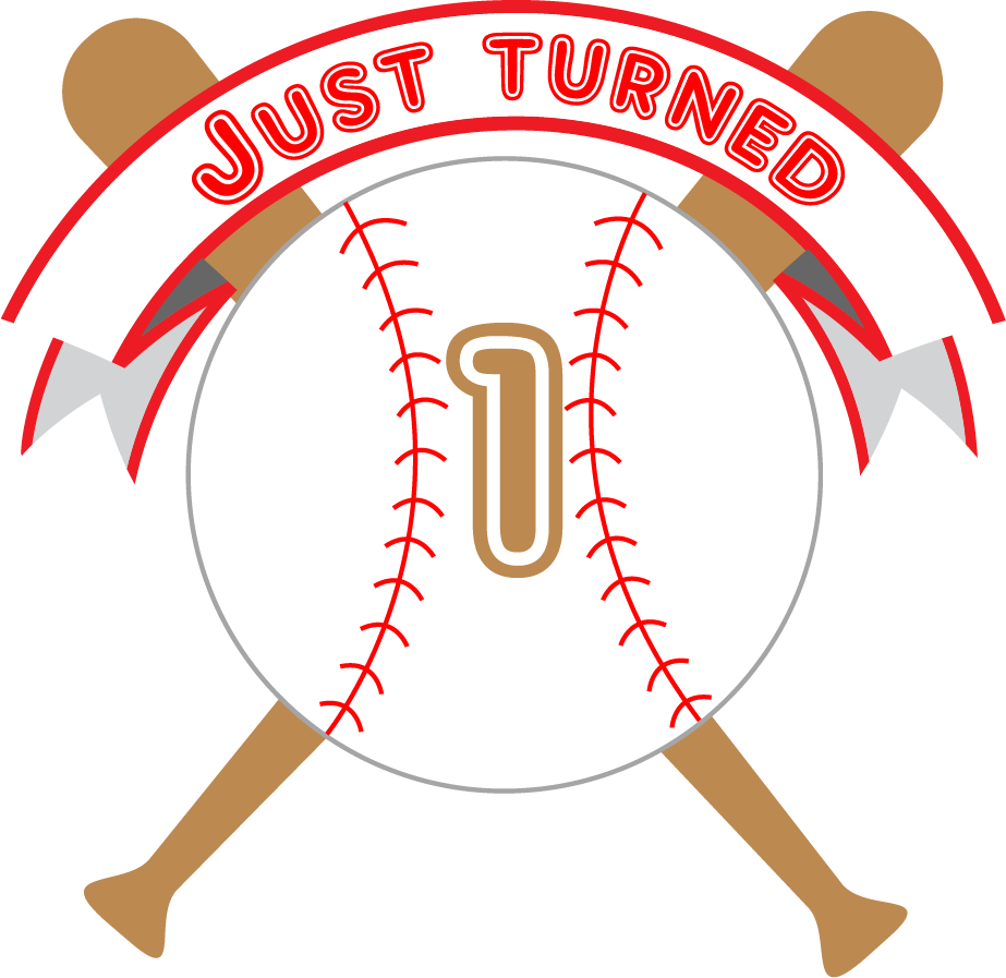 Just Turned 1 Baseball 3/4 Sleeve - Raglan Sleeve (923x897)