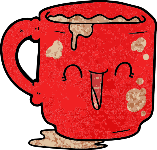 Cartoon Dirty Office Mug - Mug (550x524)