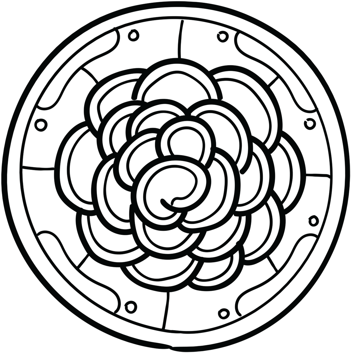 Mazapan A Traditional Mexican Candy Made From Peanuts - Line Art (1800x1800)