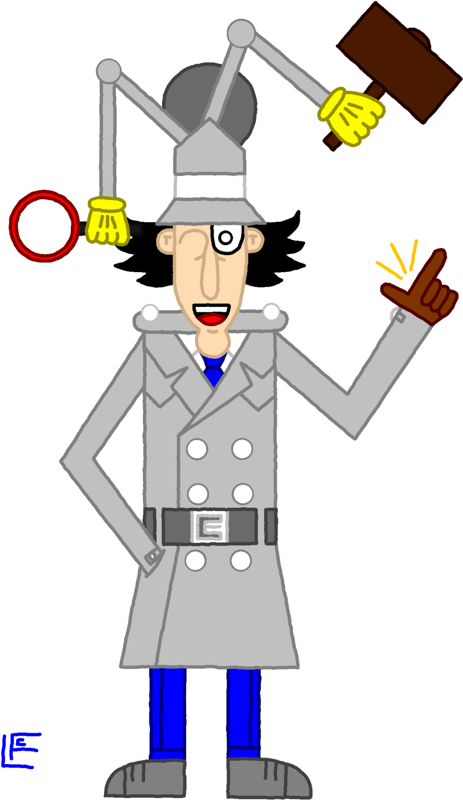 Lil' Pixel Inspector Gadget By Creativecuquilu - Inspector Gadget (1024x1702)