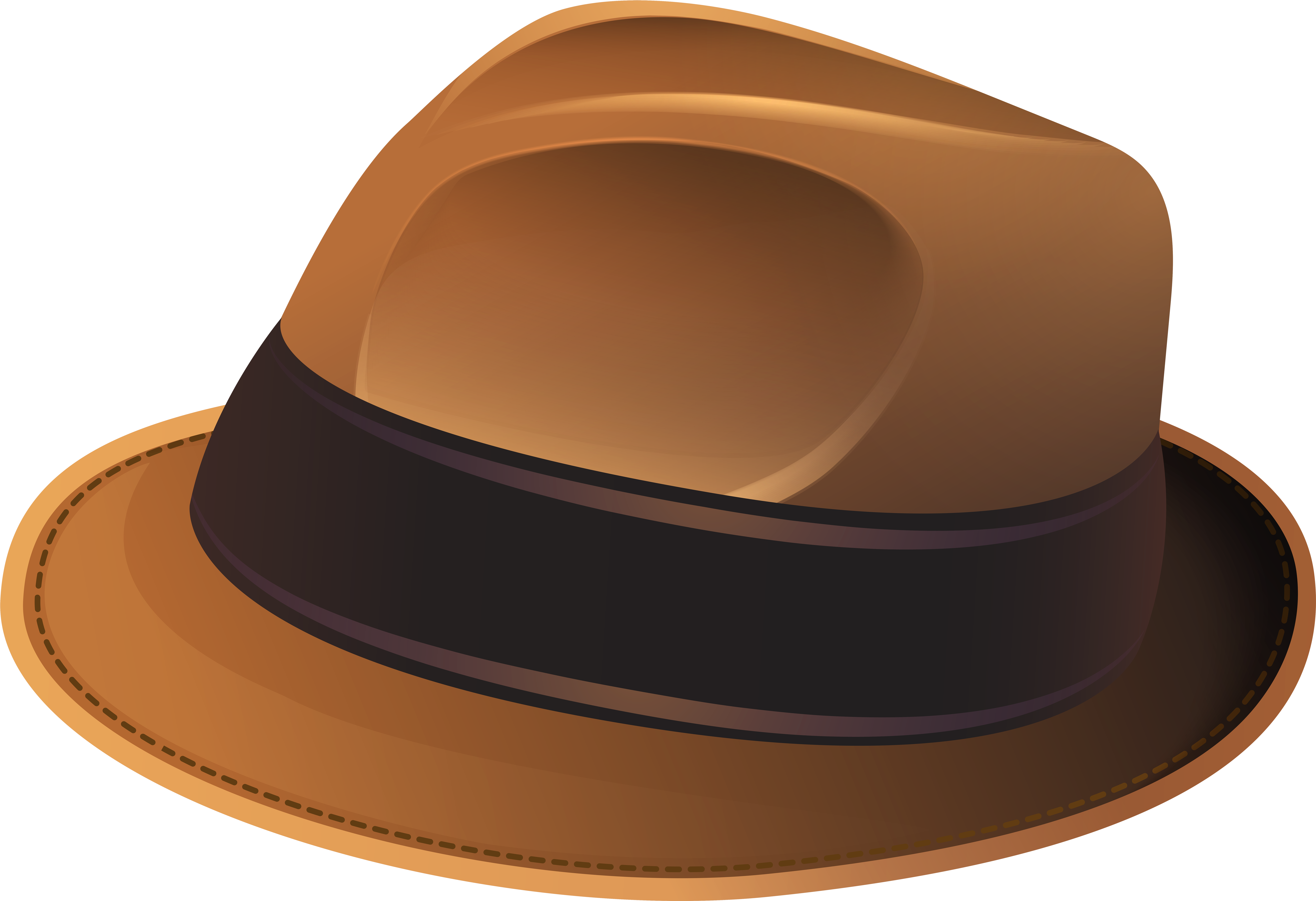 Brown Hat Transparent Png Clip Art Image Png M 1459306501 - Hat Clipart Png (8000x5512)