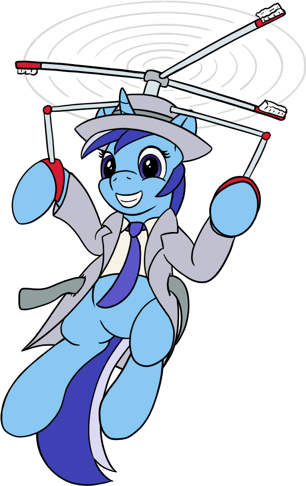 Redquoz, Atg 2017, Crossover, Flying, Inspector Brushie, - Cartoon (690x1118)