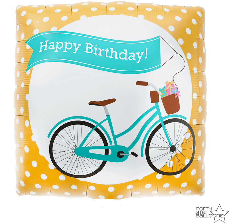 Birthday Bike Banner 18 In - Birthday Bike Banner 18 In (1000x1000)