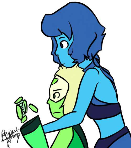 Sometimes I Really Miss Peridot's Limb Enhancers, Lol - Cartoon (500x563)