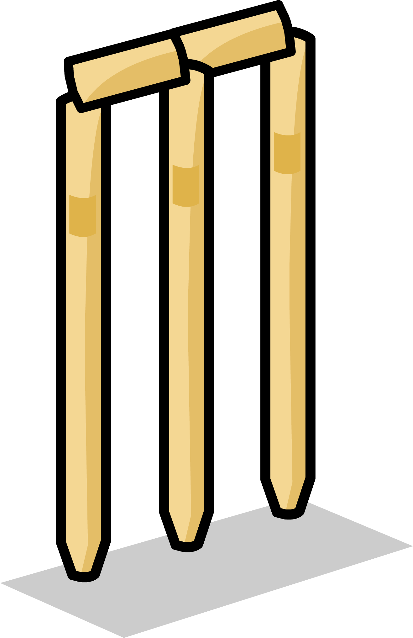 Cricket Wickets Sprite 006 - Cricket Wickets Sprite 006 (1318x2035)