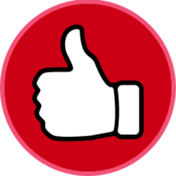 Thumbs-up - Red Thumbs Up Png (600x597)