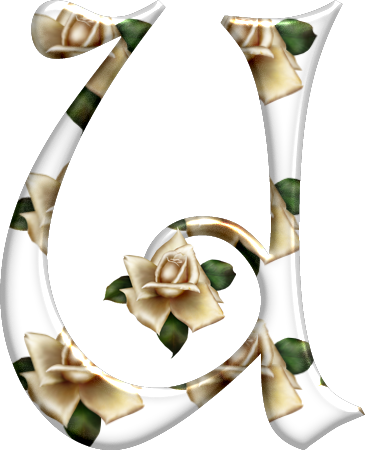 Alfabeto Florido Pngu - Alphabet (365x450)