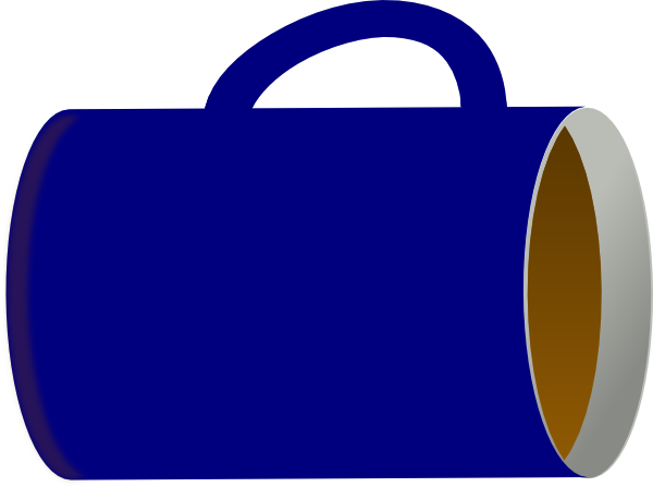 Navy Blue Mug Clip Art At Clker - Handbag (600x447)
