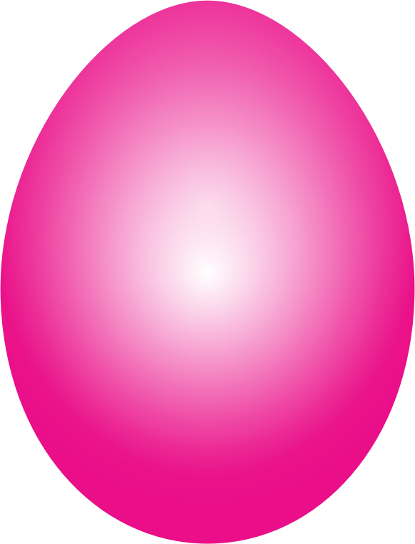 Clipart Magenta Easter Egg - Pink Easter Egg Png (582x763)