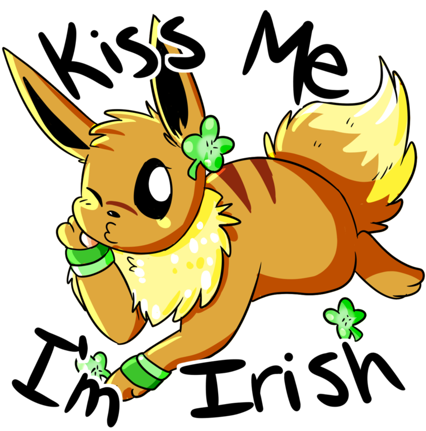 Kiss Me I'm Irish By Saimistu - Cartoon (894x894)