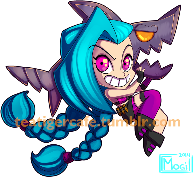 Lol Jinx Chibi By Tea-tiger - Lol Jinx Chibi (700x640)