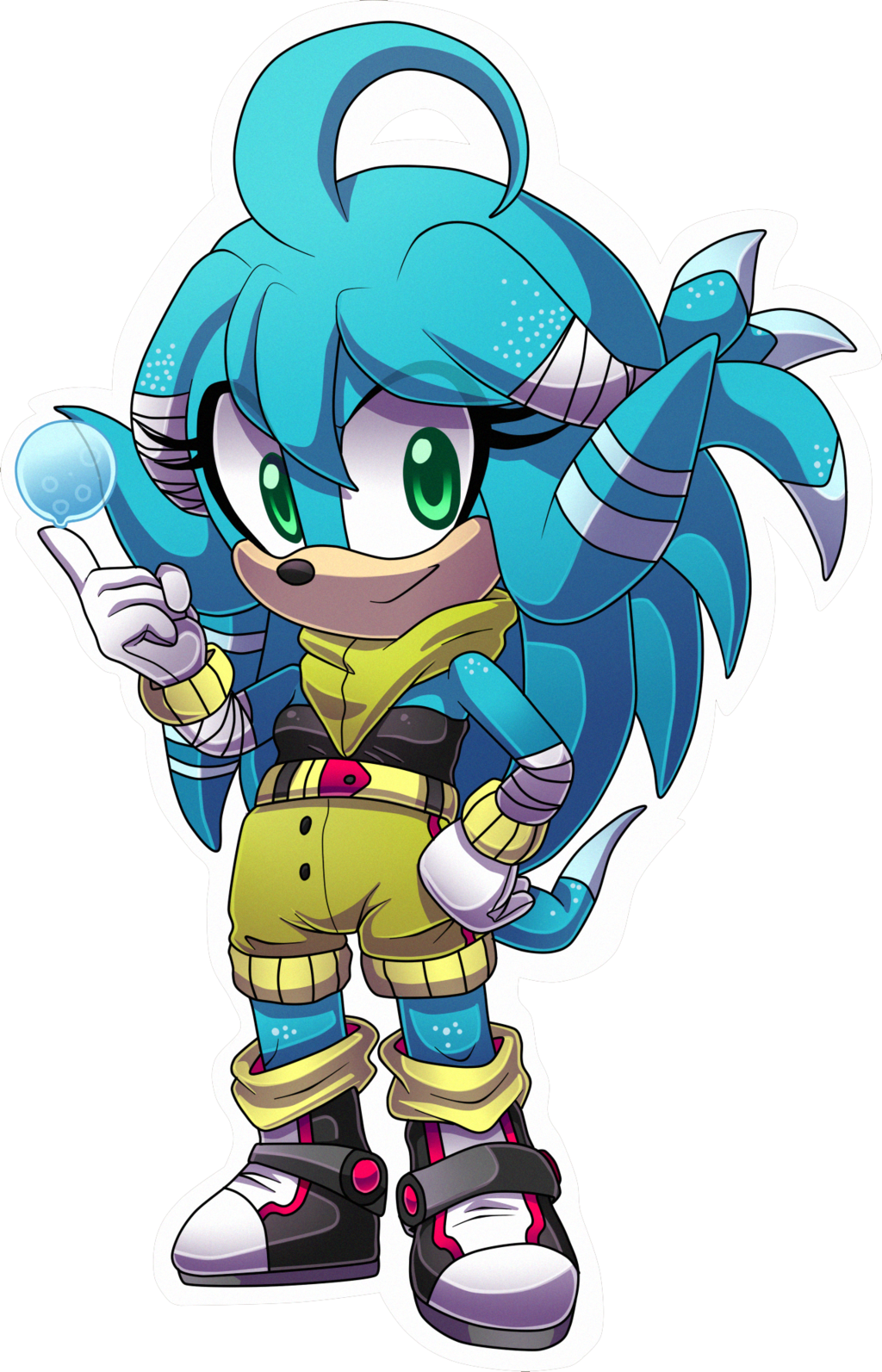 Pc Tea The Echidna Chibi By Fivey - Cartoon (1024x1593)