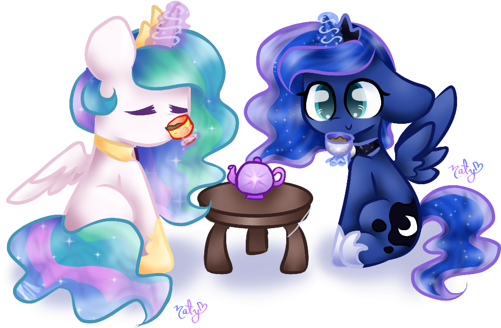 Sister Tea Time By Naty7913 - Cartoon (1024x768)