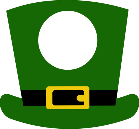 Leprechaun Hat Monogram - Leprechaun Hat Monogram (1200x1114)