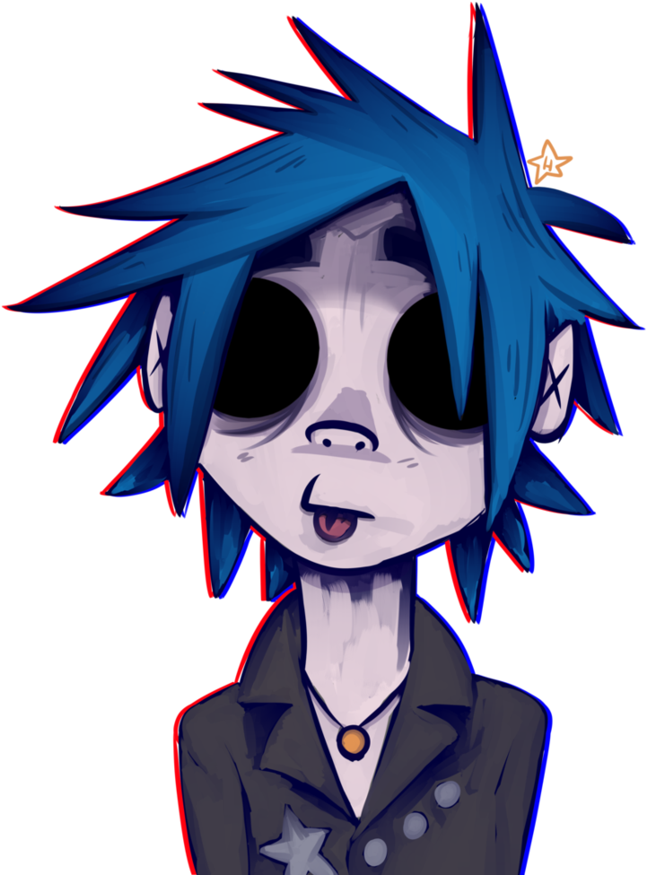 Just A Peppermint Tea For Me By Hoshimucha - Gorillaz Animado (816x979)