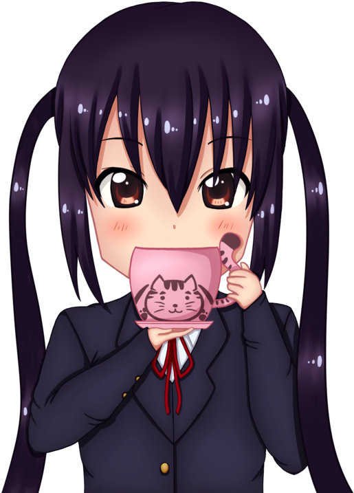 Azusa Tea Time [fanart] By Ladydefsoul - Cartoon (600x747)