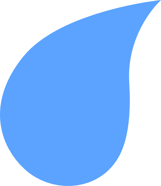 Water Droplet Clip Art At Clker - Water Drop Vector Png (516x594)